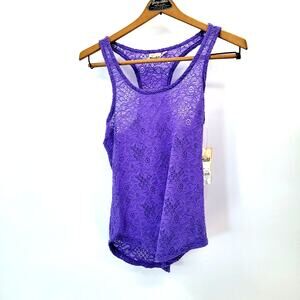 Y2K 00s fairy-core Sheer Lace Ethereal Whimsical Boho Delicate Mudd Tank Top M